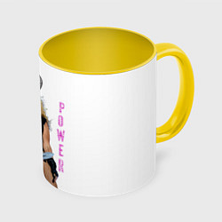 Кружка 3D Viking Power Beyonce, цвет: 3D-белый + желтый