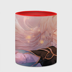 Кружка 3D Honkai Star Rail Firefly smile, цвет: 3D-белый + красный — фото 2