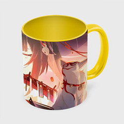 Кружка 3D Honkai Star Rail Sparkle театр, цвет: 3D-белый + желтый