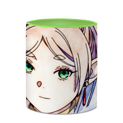 Кружка 3D Frieren Cute, цвет: 3D-белый + светло-зеленый — фото 2