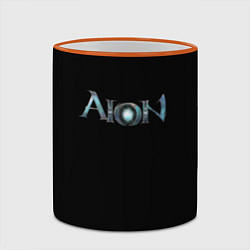 Кружка 3D AION logo, цвет: 3D-оранжевый кант — фото 2