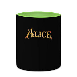 Кружка 3D Alice american mcgee, цвет: 3D-белый + светло-зеленый — фото 2