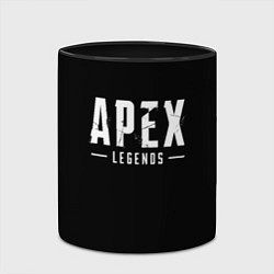 Кружка 3D Apex legends logo, цвет: 3D-белый + черный — фото 2