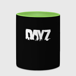 Кружка 3D Dayz logo white, цвет: 3D-белый + светло-зеленый — фото 2