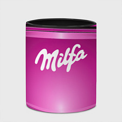 Кружка 3D Milfa надпись в стиле шоколадки, цвет: 3D-белый + черный — фото 2