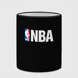 Кружка 3D NBA logo sport, цвет: 3D-черный кант — фото 2