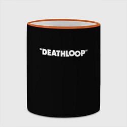 Кружка 3D Deathloop logo, цвет: 3D-оранжевый кант — фото 2