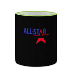 Кружка 3D All stars logo, цвет: 3D-светло-зеленый кант — фото 2