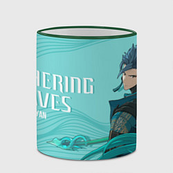 Кружка 3D Jiyan - Game Wuthering Waves, цвет: 3D-зеленый кант — фото 2