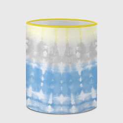 Кружка 3D Color stripes: tie-dye, цвет: 3D-желтый кант — фото 2