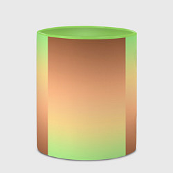 Кружка 3D Фисташковый комбинированный градиент, цвет: 3D-белый + светло-зеленый — фото 2