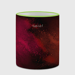 Кружка 3D Smile and colors, цвет: 3D-светло-зеленый кант — фото 2
