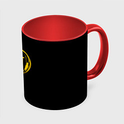 Кружка 3D FIAT logo yelow, цвет: 3D-белый + красный