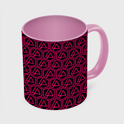 Кружка 3D Linkin park pink logo, цвет: 3D-белый + розовый