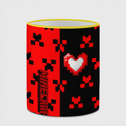 Кружка 3D Minecraft games, цвет: 3D-желтый кант — фото 2