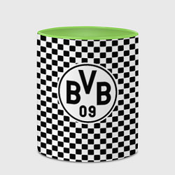 Кружка 3D Borussia клетка текстура, цвет: 3D-белый + светло-зеленый — фото 2