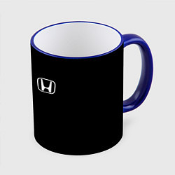 Кружка 3D Honda white logo auto, цвет: 3D-синий кант
