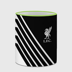 Кружка 3D Liverpool sport fc geometry, цвет: 3D-светло-зеленый кант — фото 2