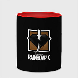 Кружка 3D Rainbow six game collection, цвет: 3D-белый + красный — фото 2