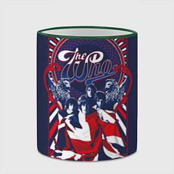 Кружка 3D English rock band The Who, цвет: 3D-зеленый кант — фото 2