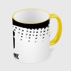 Кружка 3D Rainbox six game pattern, цвет: 3D-желтый кант