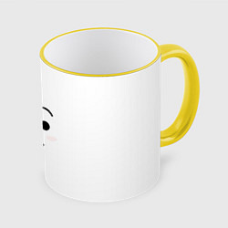 Кружка 3D BT21 RJ, цвет: 3D-желтый кант