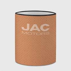 Кружка 3D Jac motors паттерн охра, цвет: 3D-черный кант — фото 2