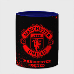 Кружка 3D Manchester United - red gradient, цвет: 3D-белый + синий — фото 2
