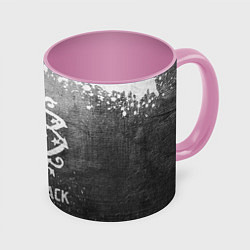 Кружка 3D Nickelback - grey gradient, цвет: 3D-белый + розовый