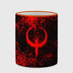 Кружка 3D Quake кровь, цвет: 3D-оранжевый кант — фото 2