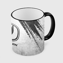 Кружка 3D Changan - white gradient, цвет: 3D-черный кант