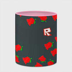 Кружка 3D Roblox rose, цвет: 3D-белый + розовый — фото 2