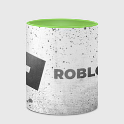 Кружка 3D Roblox - white gradient по-горизонтали, цвет: 3D-белый + светло-зеленый — фото 2