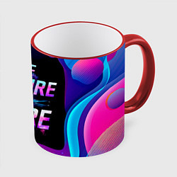 Кружка 3D Будущее уже здесь, цвет: 3D-красный кант