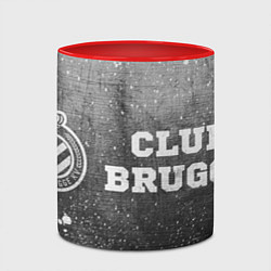 Кружка 3D Club Brugge - grey gradient по-горизонтали, цвет: 3D-белый + красный — фото 2