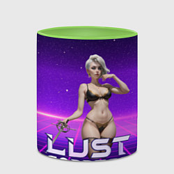 Кружка 3D Lust Goddess sexy Lorraine, цвет: 3D-белый + светло-зеленый — фото 2
