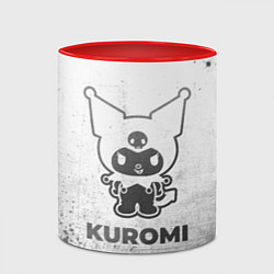 Кружка 3D Kuromi - white gradient, цвет: 3D-белый + красный — фото 2