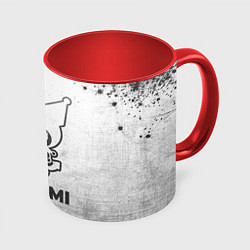 Кружка 3D Kuromi - white gradient, цвет: 3D-белый + красный