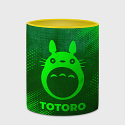 Кружка 3D Totoro - green gradient, цвет: 3D-белый + желтый — фото 2