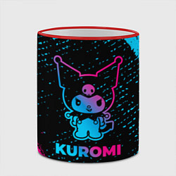 Кружка 3D Kuromi - neon gradient, цвет: 3D-красный кант — фото 2
