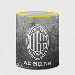 Кружка 3D AC Milan - grey gradient, цвет: 3D-желтый кант — фото 2