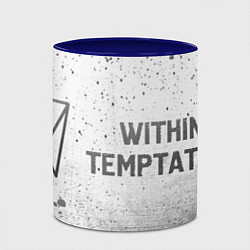 Кружка 3D Within Temptation - white gradient по-горизонтали, цвет: 3D-белый + синий — фото 2