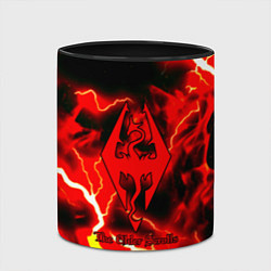 Кружка 3D Skyrim red storm logo, цвет: 3D-белый + черный — фото 2