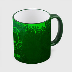 Кружка 3D Everton - green gradient, цвет: 3D-зеленый кант