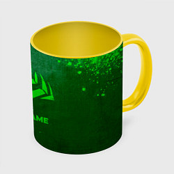 Кружка 3D Warframe - green gradient, цвет: 3D-белый + желтый