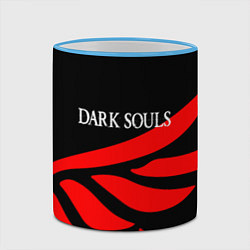 Кружка 3D Dark souls game wings, цвет: 3D-небесно-голубой кант — фото 2