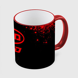 Кружка 3D BYD - red gradient, цвет: 3D-красный кант