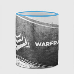 Кружка 3D Warframe - grey gradient по-горизонтали, цвет: 3D-небесно-голубой кант — фото 2