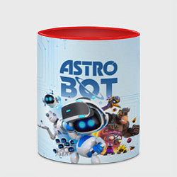 Кружка 3D Astro Bot - Game, цвет: 3D-белый + красный — фото 2