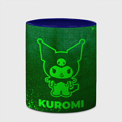 Кружка 3D Kuromi - green gradient, цвет: 3D-белый + синий — фото 2